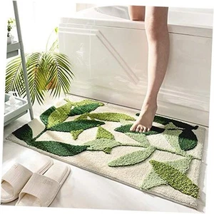 Decorative Bath Rugs 18"x26" Small Bathroom Mats for Bath Tub Sink Water - Picture 1 of 7