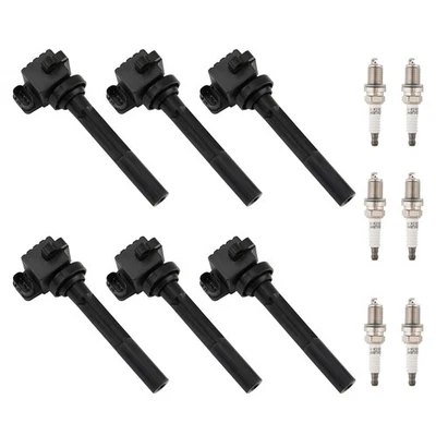 6 Ignition Coils & Spark Plug For Honda Passport Rodeo 3.2L V6 1998-1999 IGC0048 - Image 1 of 4