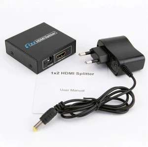 1×2 HDMI Splitter Amplifier 1 In 2 Out OEM Ultra HD 4K for HDCP Strip 3D 1080P - Picture 1 of 6