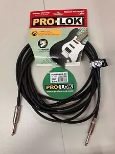 Nuovo cavo per strumenti 20 piedi | da 1/4" a 1/4" | Nero - palco tastiera chitarra - Foto 1 di 3