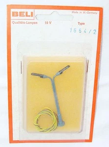 Beli N + HO 1:87 RAILWAY LAY-OUT STREET LIGHT 65mm Electric Operated #1664 MIB! - Picture 1 of 1