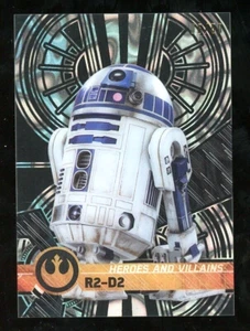 R2-D2 2017 Topps Star Wars High Tek HEROES AND VILLAINS Parallel SP 05/50 - Picture 1 of 1