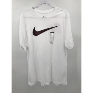 The Nike Tee Mens White Graphic Dri-Fit Short Sleeve Fitness T-Shirt Size L - Picture 1 of 6