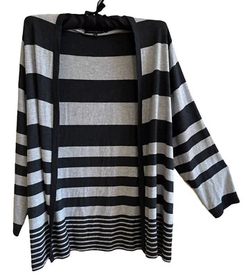 MAGGIE T Stripe Stretch Cardigan-Size 1/16 - image 1 of 2