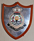 HMS Bacchante desk plaque shield ships crest Royal Navy RN