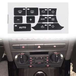 For A3 8P Drivers Keep Your AC Control Looking Great with Button Stickers - Zdjęcie 1 z 6