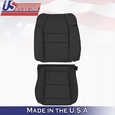 2001 2002 2003 For Acura MDX Driver Side Top & Bottom Leather Seat Covers Black - Imagem 1 de 4