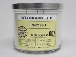 1 Bath & Body Works Test Lab SUNNY FIG #007 3-Wick Scented Candle 14.5 oz - Picture 1 of 1