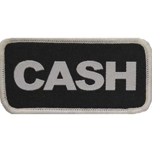 JOHNNY CASH Standard Patch: CASH PRINTED & OVERLOCKED:  Official Merch fan gift - Bild 1 von 6