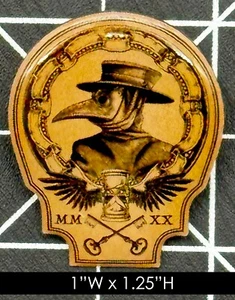 Vintage Style Plague Doctor Enamel Pin - Picture 1 of 2