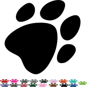 40 PAW PRINT STICKERS Lots of Colours Car Wall Stickers Decals Graphics Cat Dog - Picture 1 of 1