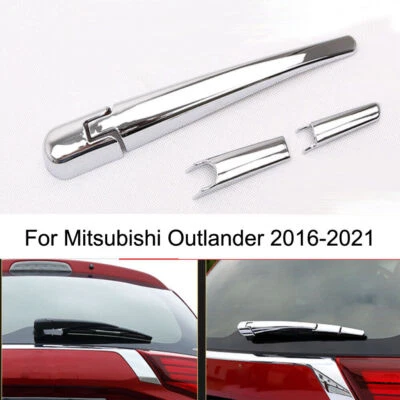 Chrome Rear Window rain Wiper blade cover Trim For Mitsubishi Outlander 2016-20 Foto 1 de 4
