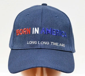 Mütze/Mütze "Born In America" bestickt "blau" *kostenloser Versand* - Bild 1 von 3