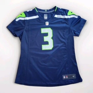 Nike NFL ON FIELD Seattle Seahawks Football Jersey Russell Wilson #3 Youth Sz 12 - Picture 1 of 11