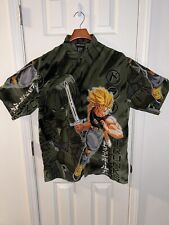 DRAGON BALL Z TRUNKS BUTTON UP SHIRT VINTAGE Y2K 2001 L / XL, EXTREMELY RARE