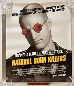Póster de la película Natural Born Killers “Opens August 26th” pre-lanzamiento 1994 17x21” en muy buen estado - Imagen 1 de 3