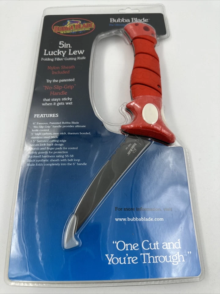 Bubba Blade 5inch Lucky Lew Folding Fillet Knife