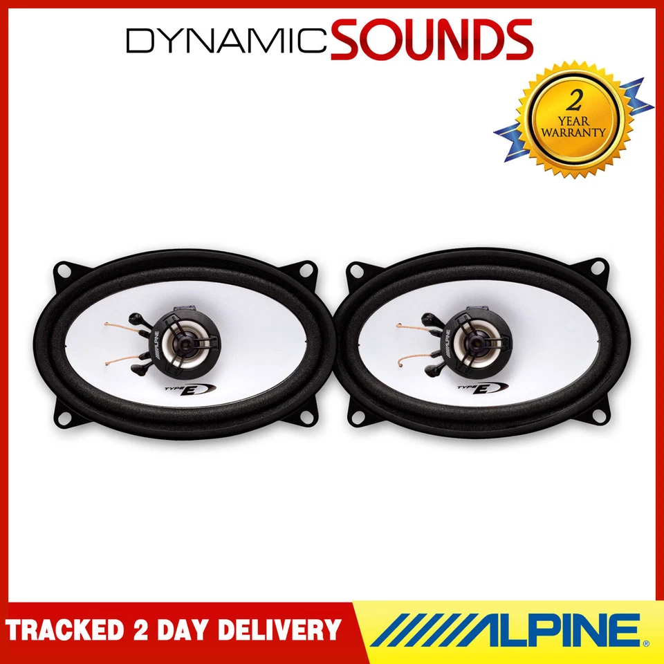 Alpine 150W 2Way 4"x6" 4x6 SXE Car Door Shelf Speakers - Image 1 of 1