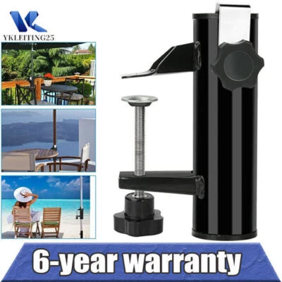 Heavy Duty Balcony Umbrella Holder Clamp Garden Parasol Decking Holding for Deck - Image 1 of 4