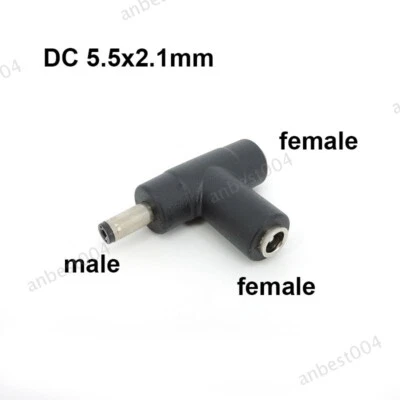3 way DC male to Female splitter jack Power 5.5X2.1MM plug connector Jack - Image 1 of 4