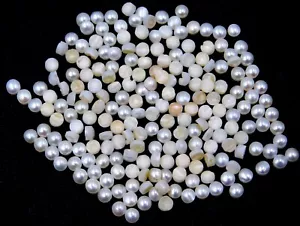 3 MM Natural Pearl Round Cab Lot Loose Gemstone For Jewelry Making P-2740 - Picture 1 of 4