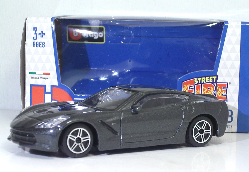Bburago 30010 Corvette Stingray (2014) "Met Grigio" METAL Scala 1:43 - Immagine 1 di 1