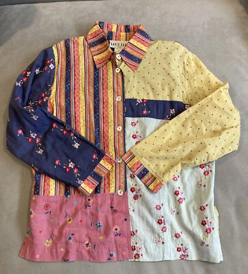 David Dart Sport - Patchwork - Floral - Hippie - Boho Chic - Manga Larga - Talla S Foto 1 de 3