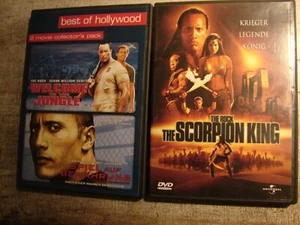  3x THE ROCK Dwayne Johnson  Scorpion King,  Welcome Jungle, Spiel auf Bewährung - Bild 1 von 6