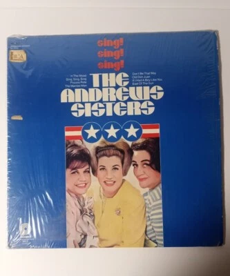 THE ANDREW SISTERS Sing! Sing! Sing! Vinyl LP 1974 Pickwick In Opened Shrink  - Image 1 of 4