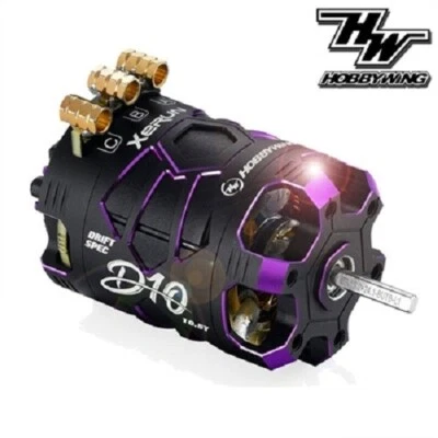 Hobbywing XERUN D10 13.5T Purple Motore Brushless Sensored DRIFT 30401139 - Image 1 of 2