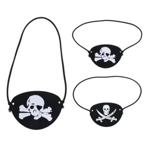 Felt Pirate Eye Mask Masquerade Mask Skull Eye Mask Funny Home - Picture 1 of 14