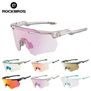 ROCKBROS Cycling Sunglasses Polarized Sports Photochromic Goggles UV400 Outdoor - Picture 1 of 16