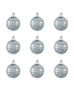 Northlight 12 Ct. Splendor Mirrored Glass Disco Ball Christmas Ornaments - Picture 1 of 1