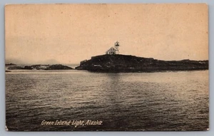 Green Island Light House Alaska AK 1909 Postkarte I8 - Bild 1 von 3