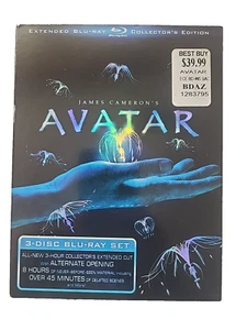 James Cameron's Avatar 3 Disc Blu-Ray Set Collector's Cut Alternate Opening - Imagen 1 de 9