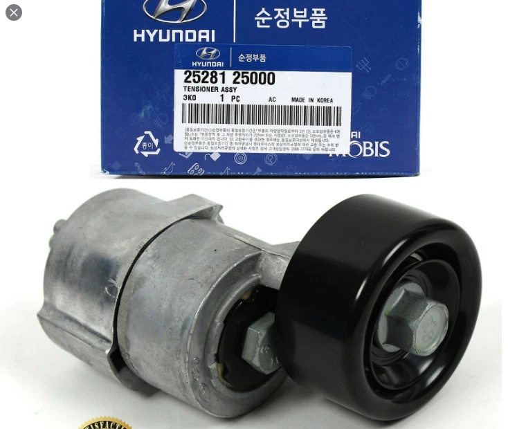 252812F001 Genuine PULLY TENSIONER ASSY For Hyundai Santa Fe 12-18, G80 16+ /DHL - Image 1 of 1