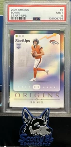 PSA 9 - 2024 Panini Origins - Start-Ups #5 Bo Nix (RC) - Broncos - Imagen 1 de 2