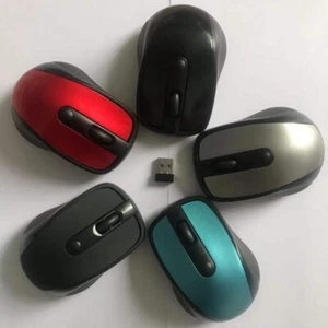Mouse óptico inalámbrico de 2,4 GHz y receptor USB para PC computadora portátil Stock en EE. UU. - Imagen 1 de 7