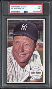 1964 Topps Giants MICKEY MANTEL #25 PSA 6 - Bild 1 von 3