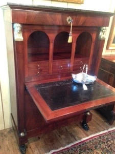 empire sekretär schreibschrank schreibmöbel sekretary büro Biedermeier Louis XVI - Bild 1 von 12
