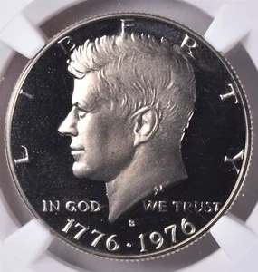 1976-S Clad Kennedy Half Dollar - NGC PF69 ULTRA CAMEO  - Picture 1 of 3