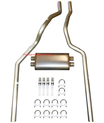 01-06 Chevrolet GMC Camión 6.0L/8.1L Mandril Doble Escape con 22" Flujo Máximo Foto 1 de 2