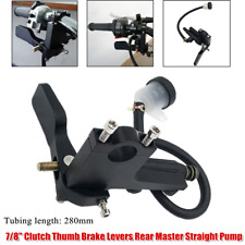 7/8" Motorcycle Hydraulic Brake Pump Clutch Thumb Brake Levers Cylinder Handle