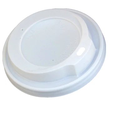 1000 Stück Ø 90mm Weiß Deckel für Coffee to go Becher Kaffeebecher mit Trinkloch - Bild 1 von 2