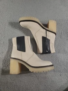 Free People James Chelsea Stiefel Damen 9,5 EU 39,5 weißes Leder - Bild 1 von 18
