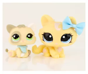 2x LPS Zoohandlung sitzendes Kätzchen #1074 hockende Katze #1096 Kätzchen Mädchen Geschenk LPS Spielzeug - Bild 1 von 4