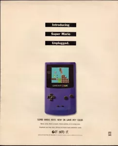 Anuncio impreso vintage JUEGOS Introducción Super Mario Desconectado Game Boy Color 99 - Imagen 1 de 1