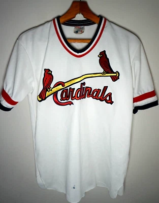 Camiseta de béisbol vintage de los Cardenales de San Luis grande blanca MLB CCM 80 años 90 Foto 1 de 4