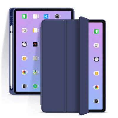 Case for iPad 10.2 7th 8th 9th 10th Gen Pro 11 Air 4 5 Stand Cover Pencil Holder - Image 1 of 4