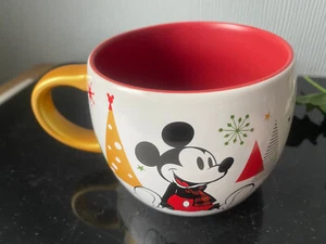 Disney Minnie Mickey Mouse Cappucino Mug Ceramic Christmas Tea Coffee Cup 400ml - Picture 1 of 11